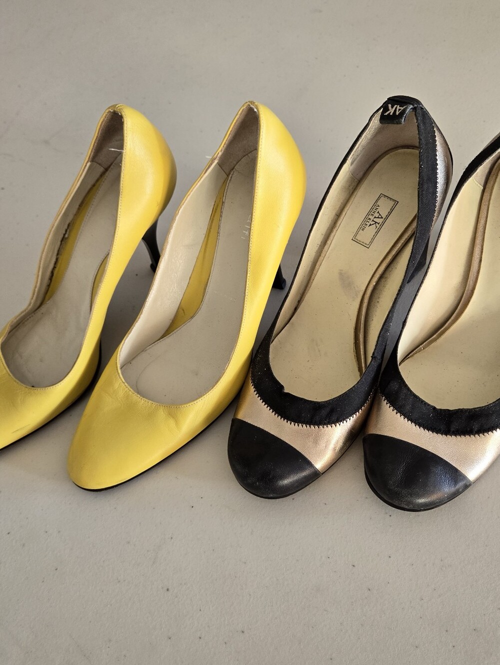 Size 8 Women's Leather Heels Vintage Anne Klein Amalfi